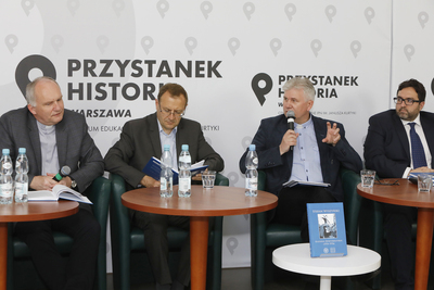 Dziedzictwo Prymasa Tysiąclecia – dyskusja wokół nowego wydania „Kazań Świętokrzyskich” kard. Stefana Wyszyńskiego – 14 czerwca 2021. Fot. Piotr Życieński (IPN)