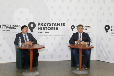 Dyskusja online „W obliczu tragedii – pakt Ribbentrop-Mołotow i wojna obronna” z cyklu „Geneza II wojny światowej” – 16 czerwca 2021. Fot. Piotr Życieński (IPN)