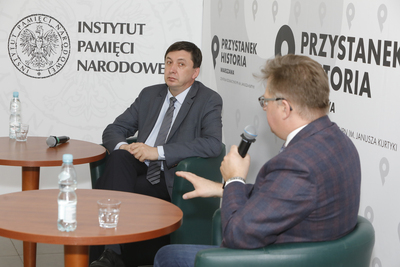 Dyskusja online „W obliczu tragedii – pakt Ribbentrop-Mołotow i wojna obronna” z cyklu „Geneza II wojny światowej” – 16 czerwca 2021. Fot. Piotr Życieński (IPN)