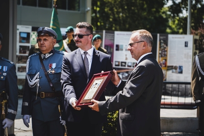 Święto Centralnej Biblioteki Wojskowej, odsłonięcie tablicy upamiętniającej Marszałka Józefa Piłsudskiego – fot. MN/BUWiM