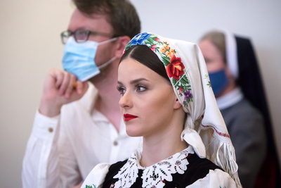 Uroczystość wręczenia nagrody im. ks. bp. Romana Andrzejewskiego Niezależnemu Samorządnemu Związkowi Zawodowemu Rolników Indywidualnych „Solidarność" – 17 czerwca 2021. Fot. Sławek Kasper (IPN)