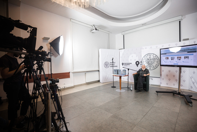 Giganci nauki PL – konferencja prasowa w Centrum Edukacyjnym IPN „Przystanek Historia” – 22 czerwca 2021. Fot. Sławek Kasper (IPN)