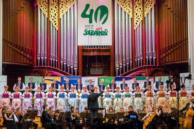 Koncert Zespołu Pieśni i Tańca Śląsk. 40. rocznicy powstania „Solidarności” rolniczej – uroczysta konferencja rocznicowa w Filharmonii Narodowej – 27 czerwca 2021. Fot. Sławek Kasper (IPN)