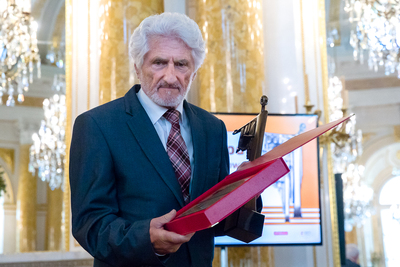 Kazimierz Cholewa, laureat Nagrody IPN „Kustosz Pamięci Narodowej” z 2020 roku – Warszawa, 29 czerwca 2021. Fot. Sławek Kasper (IPN)