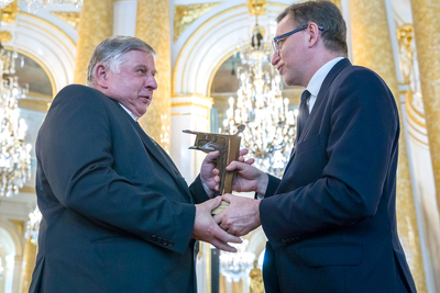 Ks. Władysław Palmowski, laureat Nagrody IPN „Kustosz Pamięci Narodowej” z 2021 roku – Warszawa, 29 czerwca 2021. Fot. Sławek Kasper (IPN)