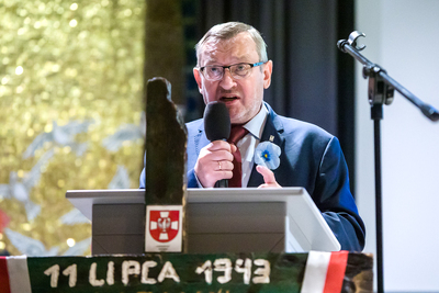 Leon Popek, zastępca dyrektora BUWiM podczas XXVII Światowego Zjazdu i Pielgrzymki Kresowian – Jasna Góra, 4 lipca 2021. Fot. Sławek Kasper (IPN)