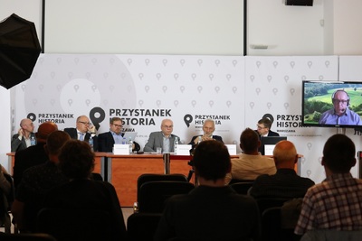 Konferencja naukowa „Czas okupacji i zniewolenia. Żydzi i Polacy w obliczu totalitaryzmów 1939–1956” – Warszawa, 6 lipca 2021. Fot. Aleksandra Wierzchowska (IPN)