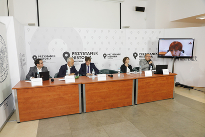 Konferencja naukowa „Czas okupacji i zniewolenia. Żydzi i Polacy w obliczu totalitaryzmów 1939–1956” – Warszawa, 6 lipca 2021. Fot. Piotr Życieński (IPN)