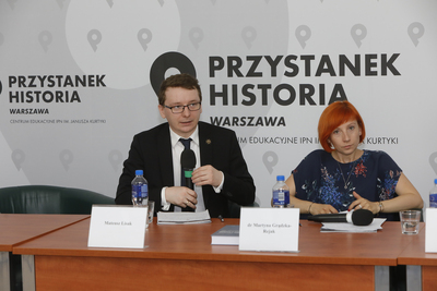 Konferencja naukowa „Czas okupacji i zniewolenia. Żydzi i Polacy w obliczu totalitaryzmów 1939–1956” – Warszawa, 7 lipca 2021. Fot. Piotr Życieński (IPN)