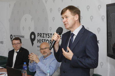 Konferencja naukowa „Czas okupacji i zniewolenia. Żydzi i Polacy w obliczu totalitaryzmów 1939–1956” – Warszawa, 7 lipca 2021. Fot. Piotr Życieński (IPN)