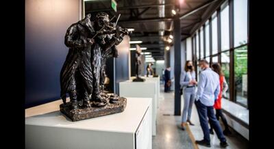 Otwarcie wystawy rzeźb „Obraz Treblinki w oczach Samuela Willenberga” w Państwowym Muzeum na Majdanku. Zdjęcia dzięki uprzejmości Państwowego Muzeum na Majdanku.