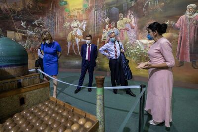 Wizyta delegacji IPN w Uzbekistanie. Fot. Mikołaj Bujak (Muzeum II Wojny Światowej w Gdańsku)