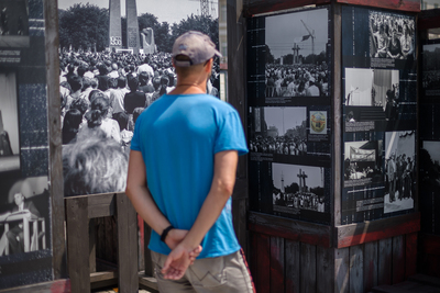 Wystawa IPN „Poznański Czerwiec 1956. Oblicza buntu i jego pamięć” – Warszawa, 13 lipca 2021. Fot. Sławek Kasper (IPN)