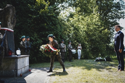 77. rocznica ostatniej egzekucji na III w Pomiechówku – Pomiechówek, 30 lipca 2021 fot. MN/BUWiM