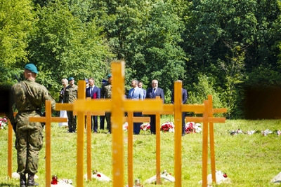 77. rocznica ostatniej egzekucji na III w Pomiechówku – Pomiechówek, 30 lipca 2021 fot. MN/BUWiM