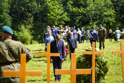 77. rocznica ostatniej egzekucji na III w Pomiechówku – Pomiechówek, 30 lipca 2021 fot. MN/BUWiM
