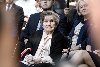 Wmurowanie kamienia węgielnego pod budowę Izby Pamięci przy Cmentarzu Powstańców Warszawy na Woli  – 29 lipca 2021. Fot. Sławek Kasper (IPN)