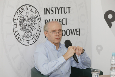 Dr hab. Sławomir Kalbarczyk. Dyskusja historyków w 80. rocznicę podpisania układu Sikorski-Majski – 30 lipca 2021. Fot. Piotr Życieński (IPN)