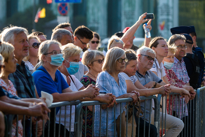 Uroczystości przy pomniku Powstania Warszawskiego na pl. Krasińskich – 31 lipca 2021. Fot. Sławek Kasper (IPN)