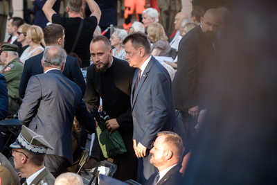 Uroczystości przy pomniku Powstania Warszawskiego na pl. Krasińskich – 31 lipca 2021. Fot. Sławek Kasper (IPN)