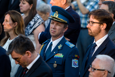 Uroczystości przy pomniku Powstania Warszawskiego na pl. Krasińskich – 31 lipca 2021. Fot. Sławek Kasper (IPN)