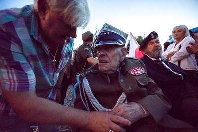 Uroczystości przy pomniku Powstania Warszawskiego na pl. Krasińskich – 31 lipca 2021. Fot. Sławek Kasper (IPN)