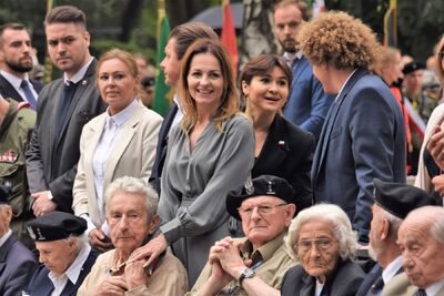 Uroczystości pod pomnikiem Gloria Victis na Powązkach – 1 sierpnia 2021. Fot. Mateusz Glinka-Rostkowski (UdSKiOR)