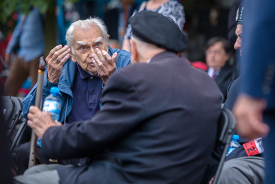 Uroczystość przy pomniku Polskiego Państwa Podziemnego i Armii Krajowej – 1 sierpnia 2021. Fot. Sławek Kasper (IPN)