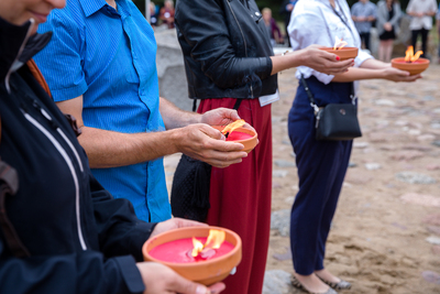Uroczystości w 78. rocznicę buntu więźniów obozu śmierci Treblinka II – 2 sierpnia 2021. Fot. Sławek Kasper (IPN)