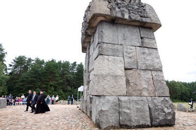 Uroczystości w 78. rocznicę buntu więźniów obozu śmierci Treblinka II – 2 sierpnia 2021. Fot. Sławek Kasper (IPN)