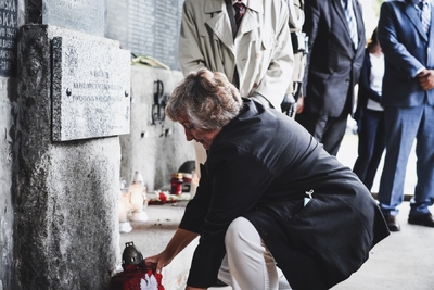 Odsłonięcie tablicy poświęconej Najmłodszym Bohaterom Powstania Warszawskiego – fot. MN/BUWiM