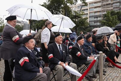 Uroczystości upamiętniające ofiary niemieckich zbrodni na Woli w Warszawie – 5 sierpnia 2021. Fot. Mikołaj Bujak