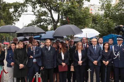 Uroczystości upamiętniające ofiary niemieckich zbrodni na Woli w Warszawie – 5 sierpnia 2021. Fot. Mikołaj Bujak