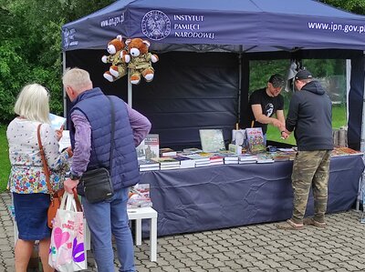 Stoisko IPN podczas Festiwalu Kultury Kresowej – Mrągowo, 7–8 sierpnia 2021. Fot. IPN