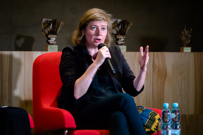 Hanna Radziejowska – pełnomocnik Instytutu Pileckiego ds. współpracy polsko-niemieckiej – 27 sierpnia 2021. Fot Sławek Kasper (IPN)