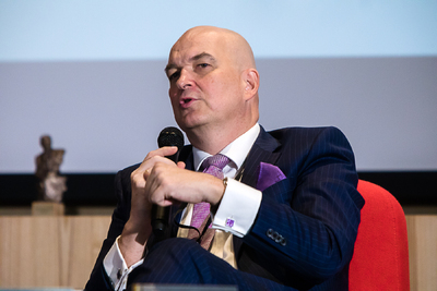 Dr Sławomir Dębski podczas debaty laureatów Nagrody im. Janusza Kurtyki – Sulejówek, 28 sierpnia 2021. Fot. Sławek Kasper (IPN)