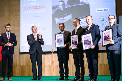 Nominowani do Nagrody Przeszłość/Przyszłość w kategorii „Upamiętnienie w terenie” – Sulejówek, 28 sierpnia 2021. Fot. Sławek Kasper (IPN)