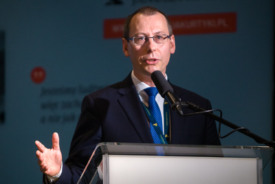 Dr Robert Andrzejczyk, dyrektor Muzeum Józefa Piłsudskiego w Sulejówku – 28 sierpnia 2021. Fot. Sławek Kasper (IPN)