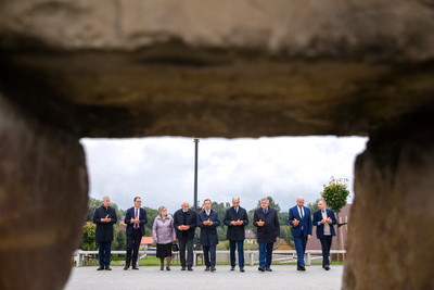 Uroczystość w Muzeum Polaków Ratujących Żydów podczas II wojny światowej im. Rodziny Ulmów w Markowej – 1 września 2021. Fot. Sławek Kasper (IPN)