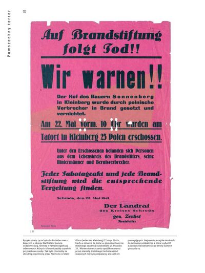 Strona z albumu „Wartheland. Dzieje zbrodni”