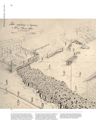 Strona z albumu „Wartheland. Dzieje zbrodni”