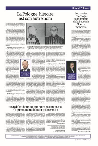 Artykuł prezesa IPN dr. Karola Nawrockiego „Polska. Jej drugie imię to Historia” – „L’Opinion”, 17-18 września 2021