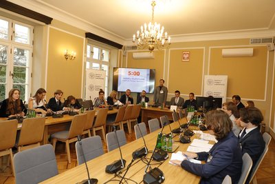 Finał VI edycji Turnieju Debat Historycznych – 20 września 2021. Fot. Piotr Życieński (IPN)