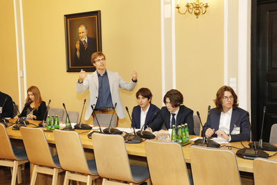 Finał VI edycji Turnieju Debat Historycznych – 20 września 2021. Fot. Piotr Życieński (IPN)