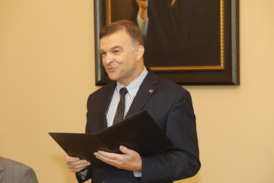 Prof. Tadeusz Wolsza. Finał VI edycji Turnieju Debat Historycznych – 20 września 2021. Fot. Piotr Życieński (IPN)