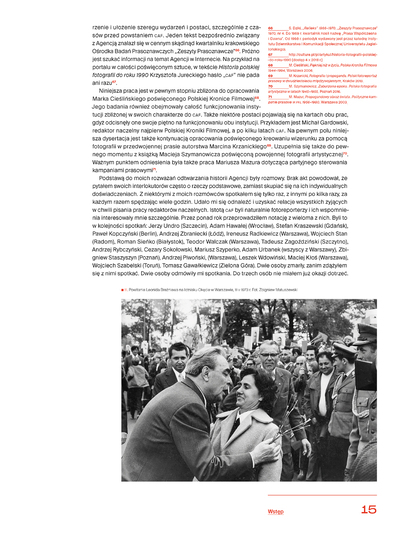 Strona z albumu „Centralna Agencja Fotograficzna 1951–1991”