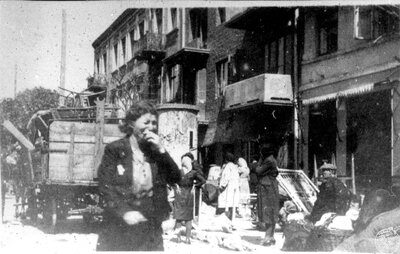 Wysiedlanie kutnowskich Żydów do getta, 16 czerwca 1940 r. Fot. AIPN