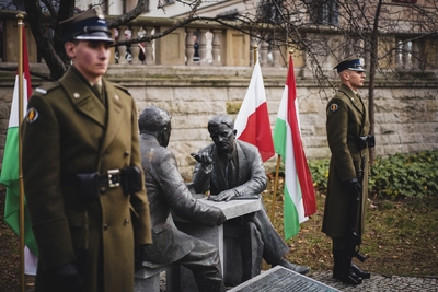 Uroczystość upamiętniająca Henryka Sławika i Józsefa Antalla seniora – fot. MN/BUWiM