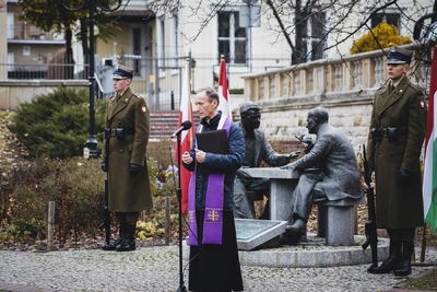 Uroczystość upamiętniająca Henryka Sławika i Józsefa Antalla seniora – fot. MN/BUWiM