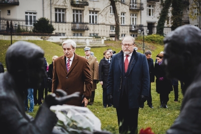 Uroczystość upamiętniająca Henryka Sławika i Józsefa Antalla seniora – fot. MN/BUWiM